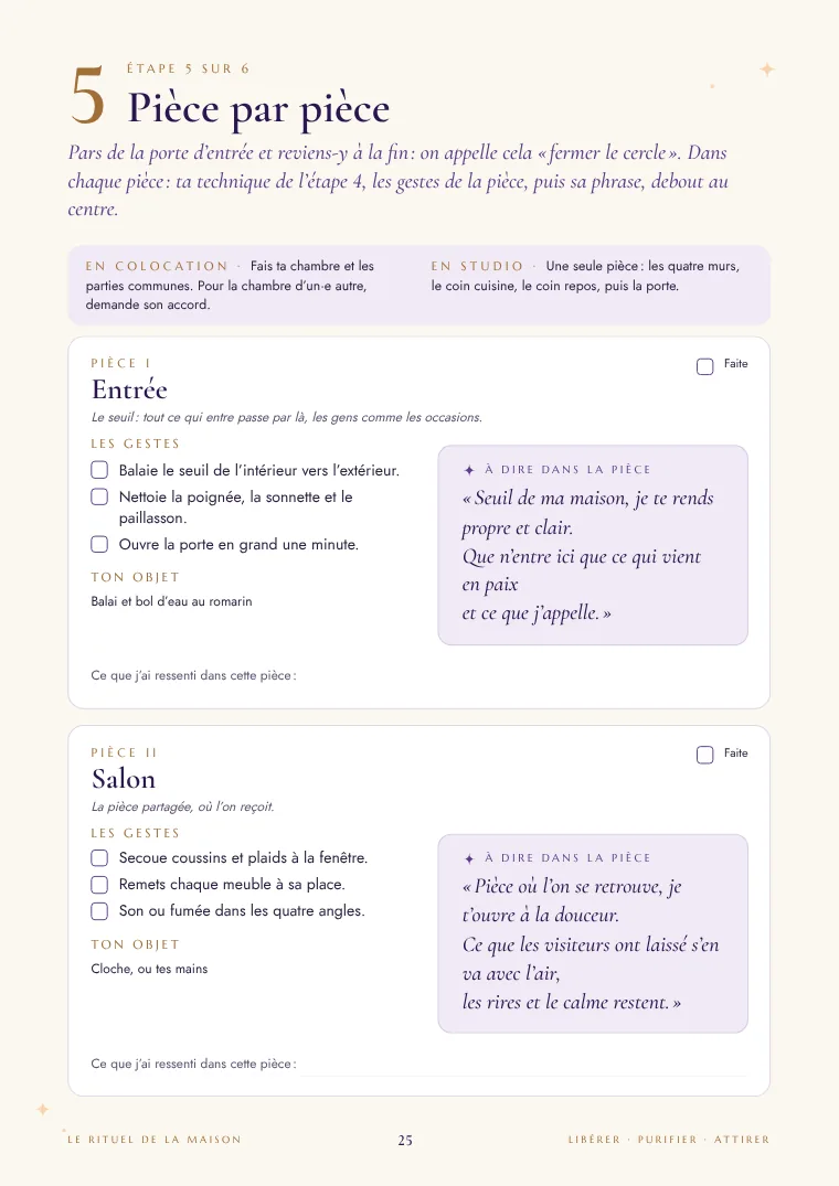 Page : pièce par pièce, l'entrée et le salon